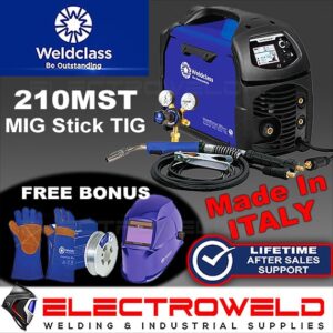 Weldclass Weldforce 210mst Mig Tig Welder Helmet Gloves Wire Torch Wc 210mst 1