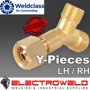 Weldclass Y piece Hose Fitting For Welding Acetylene LPG Gas Left Hand Lh 5 8