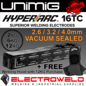 2.63.24.0mm Unimig Hyperarc 16TC Low Hydrogen Electrodes Welding Filler Rods Stick ARC