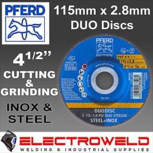 10 X Pferd Duodisc 4.5" 115mm X 1.9mm - Cutting And Grinding Discs - All Steel