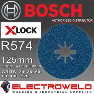 BOSCH-125MM-5icnhes-X-LOCK-ZIRCONIA-FIBRE-SANDING-GRINDING-DISCS-XLOCK-24-GRIT-X-12