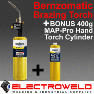 Bernzomatic 400g Map pro Gas Cylinder Bottle Bbq Cooking Camping Blow Torch