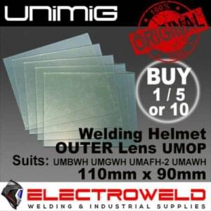 Unimig 110mm X 90mm Outer Lens For Umbwh umgwh Welding Helmets Umop