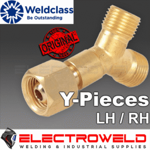 Weldclass Y piece Hose Fitting Welding Oxygen Argon Co2 Gas Right Hand Rh 5 8
